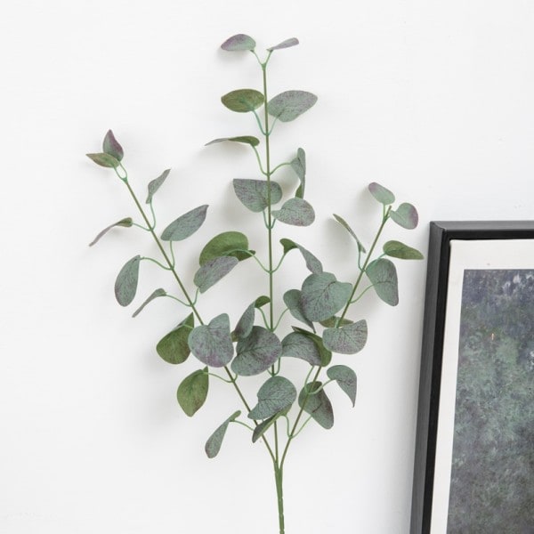 Kunstige planter lange grønne eukalyptus blade jule pynt