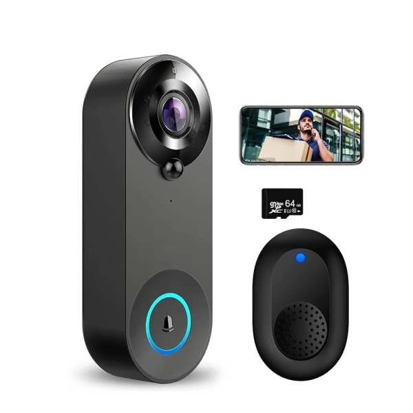 1080P Trådlöst WIFI Dörrklocka Video Intercom Dörr Klocka med kamera