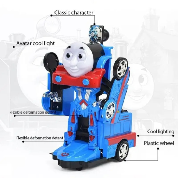 Thomas Och Vänner Anime Elektrisk Deformation Tåg Thomas Spår Set Leksak Robot