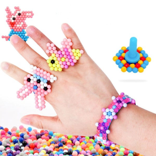 Vand Spray Magic Beads Håndlavet Legetøj Sæt Børn's Farve Crystal Beads Puzzle Craft Kit