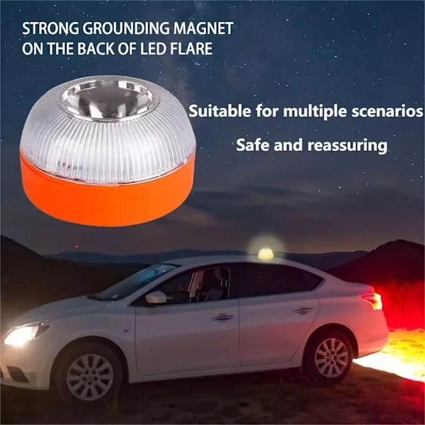 LED auto hätävalo magneetti induktiolla