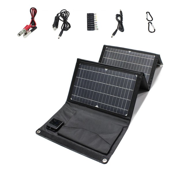 Bärbar Solar Panel Laddare Dubbel USB  DC Camping Fullbar Solar Panel