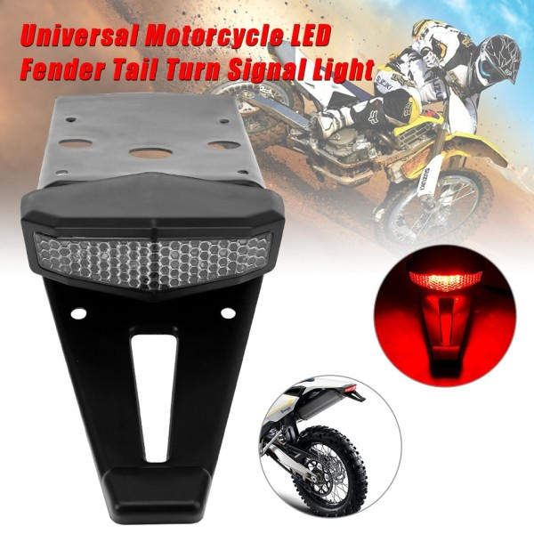 Motorcykel bagage lys med beslag universal LED bag bagage signal lampe bremse stop indikator