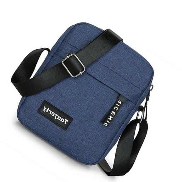 Nylon axel väska herr's solid färg messenger väska