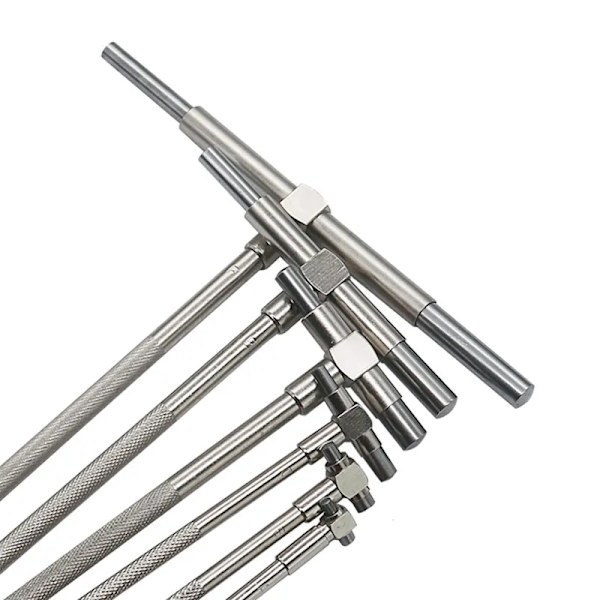 6 bitar set teleskop mätare set mikrometer mätning borrning ingenjörer kit 8-150 mm härdat verktyg stål precision teleskop mätare