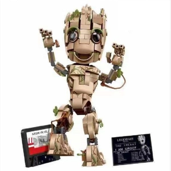 Super sankari Groot yhteensopiva 76217 rakennus lelut pojille tytöille syntymäpäivä lahja