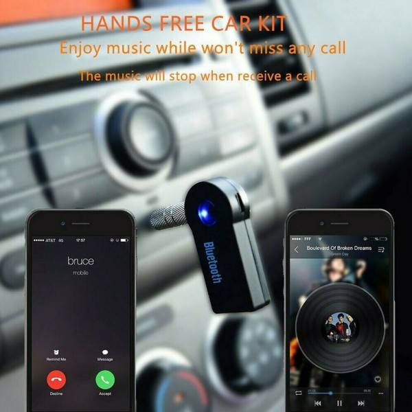 Uppdaterad 5.0 Bluetooth Ljud Receiver Mini Bluetooth Stereo AUX USB för PC Hörlurar Bil Handfree Trådlös Adapter