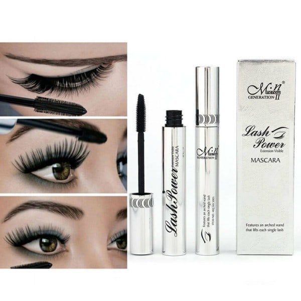 4D Silke Fiber Vippe Mascara Krølling Volum Sort Vanntett Væske Rimel Fiber Vippeforlengelse Sminke