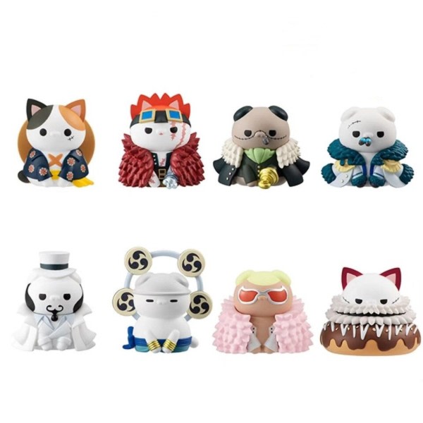 8 bit Cat Cos Figur Enel Doflamingo Kid Figura 4cm Mini Kawaii Rolig Dockor Modell