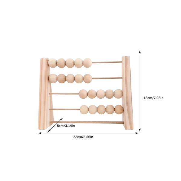 Trä Abacus leksak  för barn rum skrivbord dekoration baby