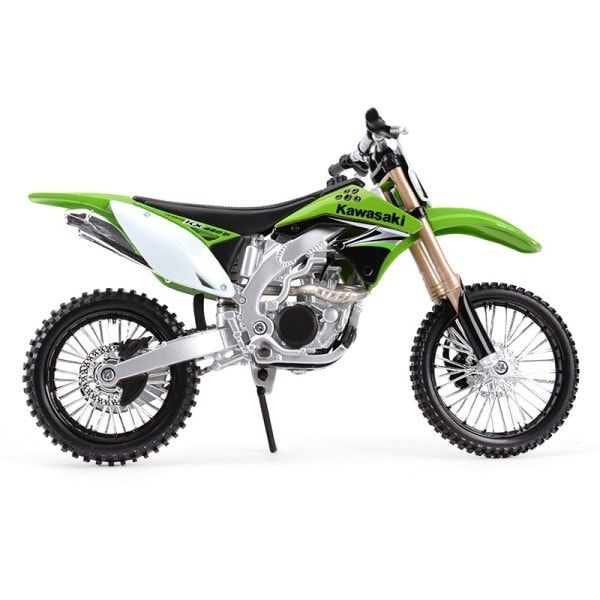 Kawasaki KX 450F Green Die Cast ajoneuvot keräily harrastukset moottoripyörä malli lelut