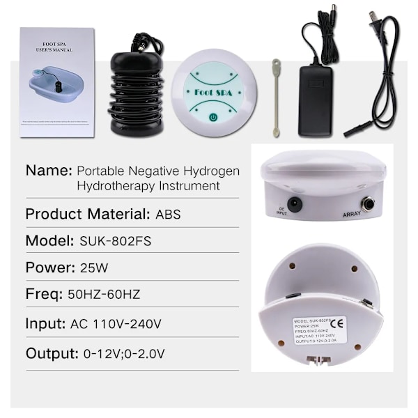Jalka Detox Ionic Spa Machine Ionic Detoxifier jalkoihin jalkakylpy kone jalka kylpylä plantar