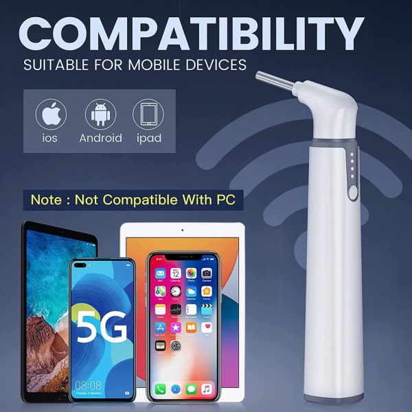 Korva Kamera Endoskooppi Langaton Otoskooppi WiFi Korva Scope
