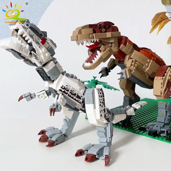 Jurassic Indominus Rex Dinosaur World Model Building Blocks City Triceratops Velociraptor