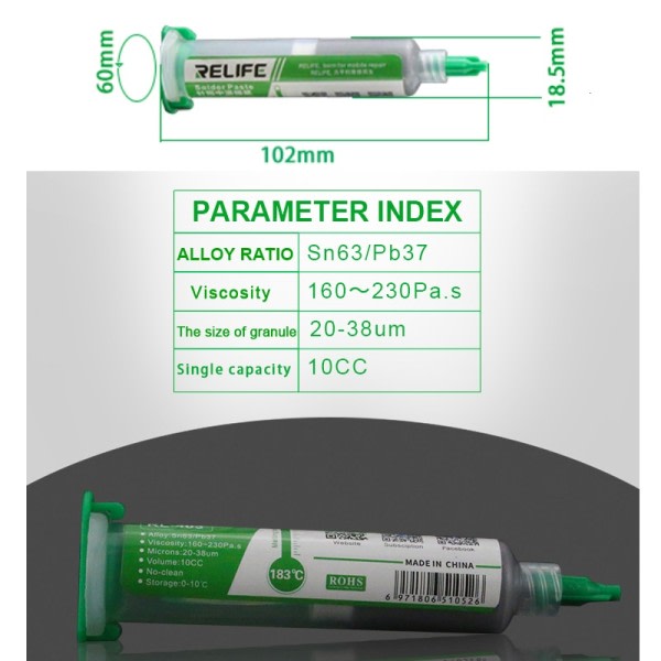 10CC Høj Kvalitet Lodde Paste Flux No-clean Original RELIFE Lodning Paste RL-403 Lodde Tin Flux