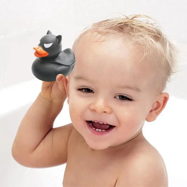 Sort Gummi And Sjove Mini Ænder Børn Bade Legetøj