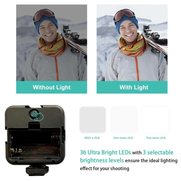 Smartphone Vlogging Kit för iPhone Android med Stativ Mini Mikrofon Starter Vlogg kit
