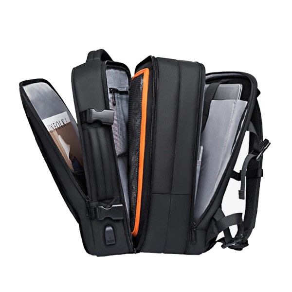 Travel Backpack Men Business Aesthetic Backpack School Expandable USB Bag