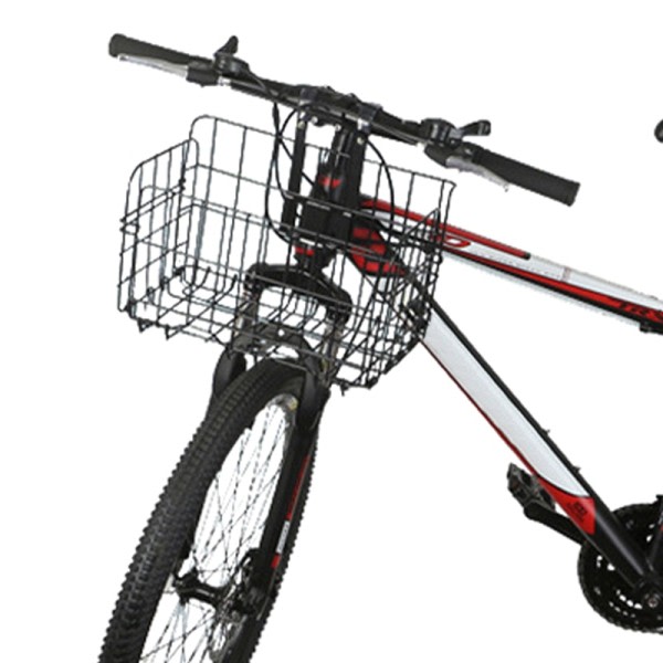 Cykel korg hopfällbar metall justerbar cykel fram bak vajer förvaring hållare hängande last ställ