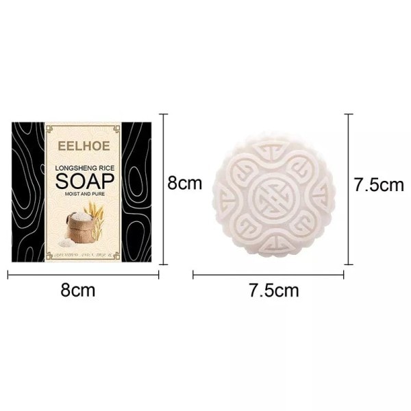 2 kpl riisi vesi shampoo saippua kiinteä hius kasvu shampoo patukka hius regrow shampoot