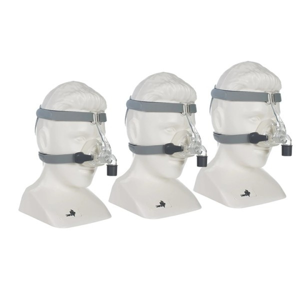 Nesemaske Med Hodeplagg Silisium Gel Puter For CPAP Maskin Søvn apné