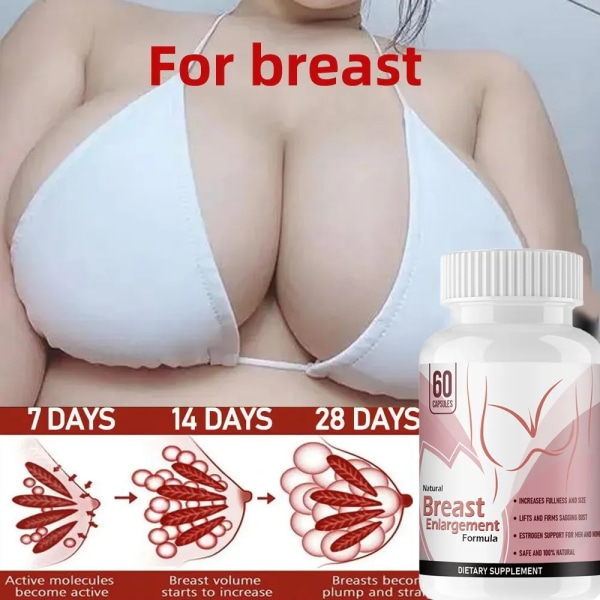 Bryst forsterkning Fylligere fastere piller Papaya Pueraria Kapsel for kvinner bryst vekst bryst pleie