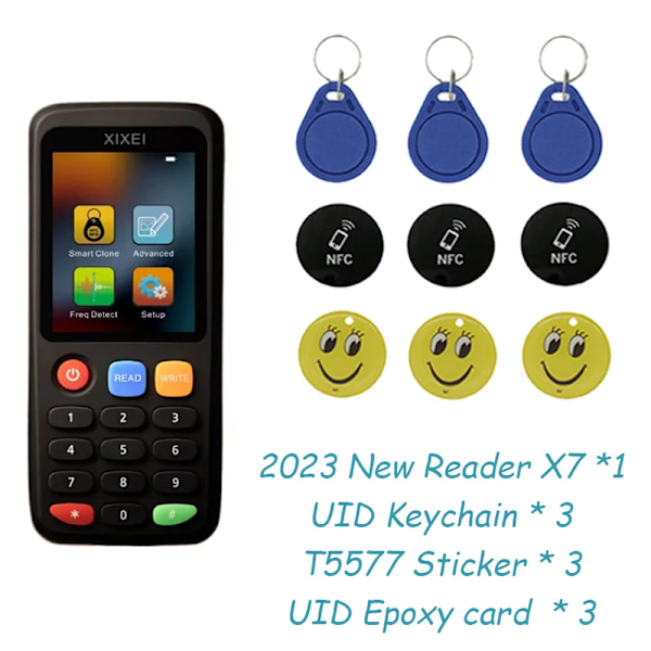 Smart Card Reader RFID Key Clone Copier IC ID Token Copy Duplicator 125Khz Badge Writer