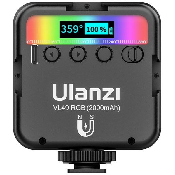 RGB täysi väri LED video valo 2500K-9000K 800LUX magneettinen mini täyte valo pidennys 3 kylmä kenkä