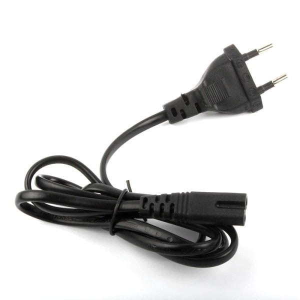 Universal 1m EU Standard til Figur 8 C7 2-Pin Stik AC Strøm Kabel Bly ledning