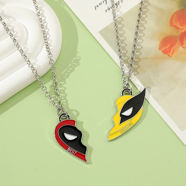 Deadpool & Wolverine Halsband Cool DIY Handgjorda Hänge Tillbehör