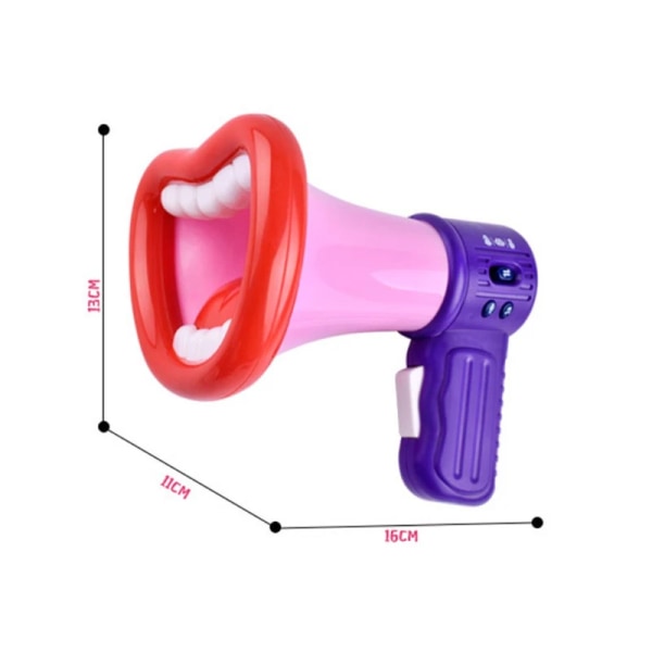 Stor mund sjov megafon optagelse legetøj børn stemme skifter børn højttaler håndholdt mikrofon vokal legetøj børn
