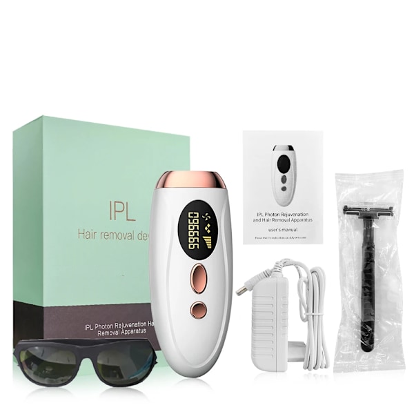 Blixtar  Epilator Hårborttagning för Kvinnor Män Kropp Ben Armhålan Smärtfri IPL Permanent Depilator