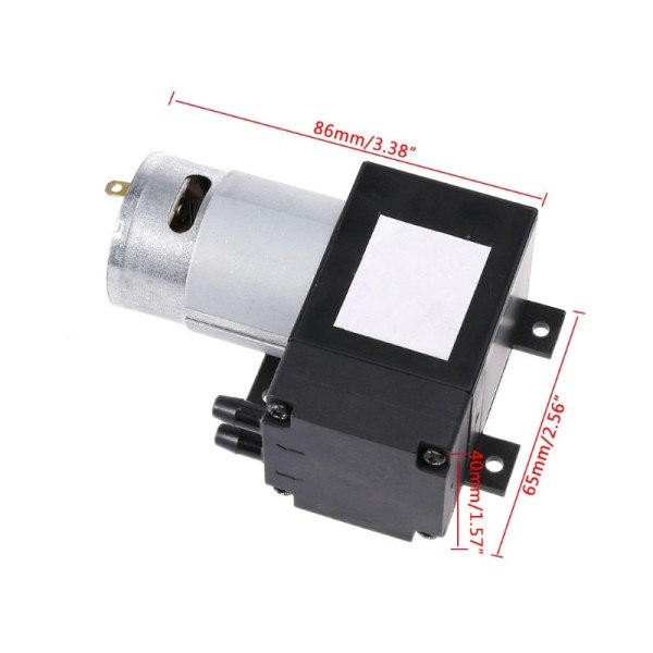 12V Mini Vakuum Pump 8L/min Hög Tryck Sug Membran Pumpar med hållare