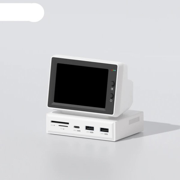 3,5 tommer IPS Mini Skærm AIDA64 Mini PC CPU RAM HDD Data Monitor Skærm Sub Skærm med USB C Hub til laptop PC MacBook