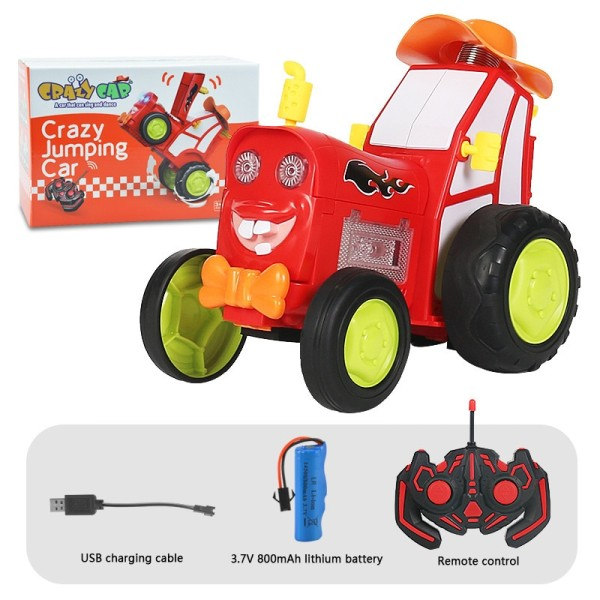 Mini Rc Auto Musiikilla Valot Hullu Jumping Ajoneuvo Infrapuna Kaukosäädin Stunt Autot Kävely Pysty Rc Kuorma Hauskat Lapset lelut