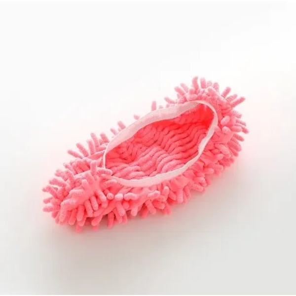2 stykker Chenille moppe tøfler støv fjernelse fod sokker moppe hætte multifunktionelt gulv rengøring doven sko cover støv samler
