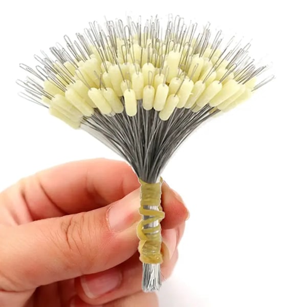 Silikone Float Space Bean Stopper Fishing Bobber 300 pieces Anti Strand Float Cylindrical Fish Line Tilbehør