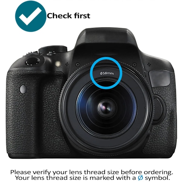 DSLR Kamera Variabel ND Filter Neutral Densitet Fader Justerbar ND2-400 40,5 mm