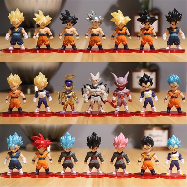 Dragon Ball Z Super Saiyan Søn Goku Søn Gohan Vegeta Broly Piccolo Majin Buu Action Figur