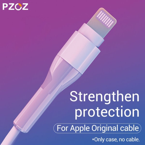 PZOZ 2st kabel skydd för iPad iPhone laddare USB typC original kabel för iPhone 11 8 7 6s plus 5 kabel skydd surround