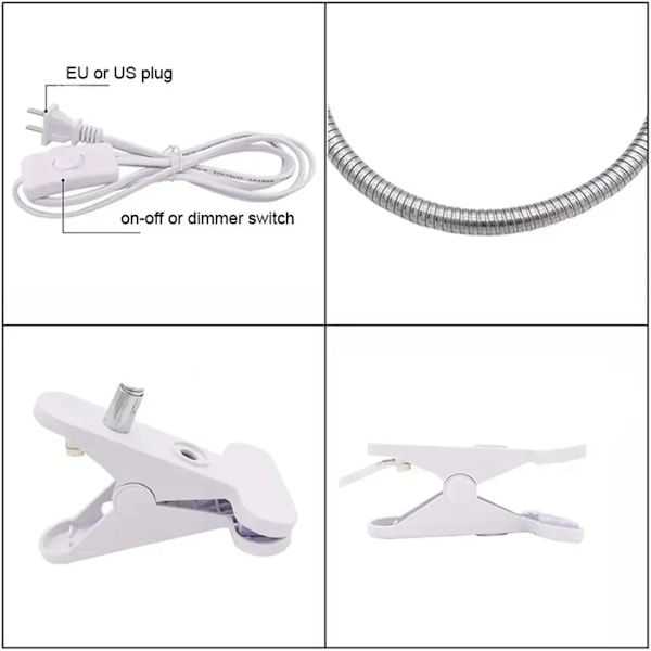 50W halogen pære inkludert krypdyr varme lampe justerbar akvarium tank varme lamper