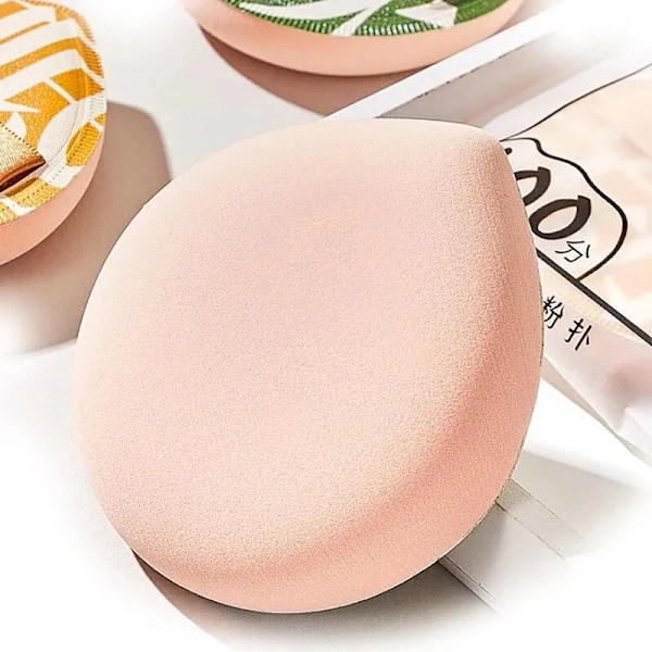 3 bitar box mjuk luftkudde puff concealer borste rund makeup blender svampar elastisk marshmallow kosmetik foundation pulver set