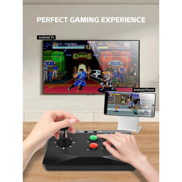 Data Frog Game Arcade Tangentbord Trådlös Kontroller för Street Fighter