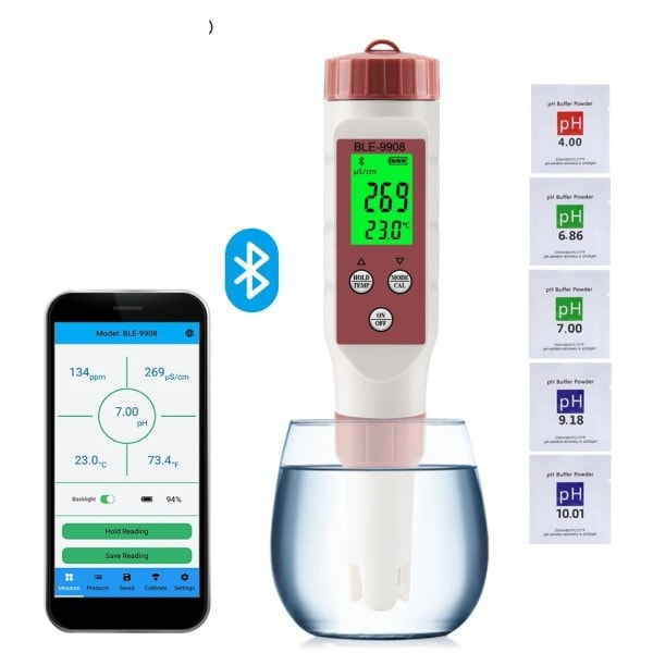 Ny TDS PH Meter PH/TDS/EC/Temperature Meter Digital Water Quality Monitor Tester
