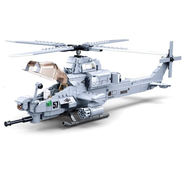 Militær serie US Air Force Super AH-1Z Viper pansrede rekognoscering køretøj Gør det selv Model Byggeklodser