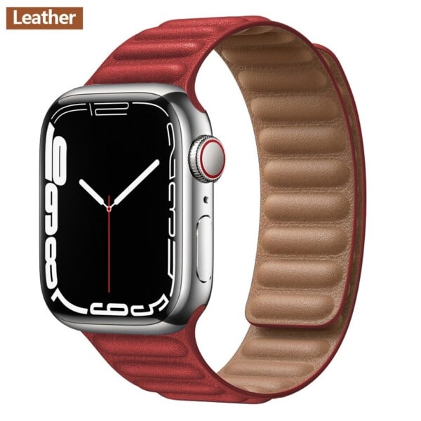 Läder länk för Apple klocka band