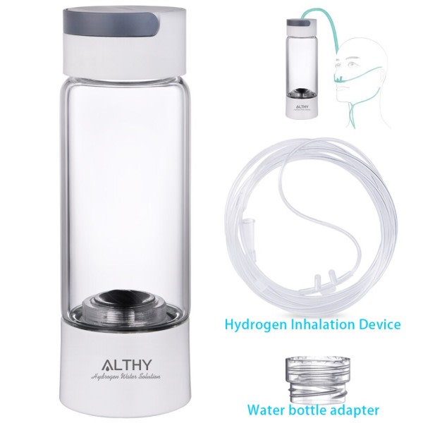 Hydrogen Rig Vand Generator Flaske - Glas Kophus - DuPont SPE og PEM Dual Chamber Maker