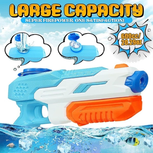 2 PCS Vatten Gevär Seaside Natatorium Square Drifting Vatten Pistol
