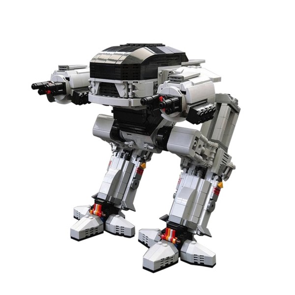 Robot model udførelse robot mekanisk krig politi håndhævelse serie  bygning blok
