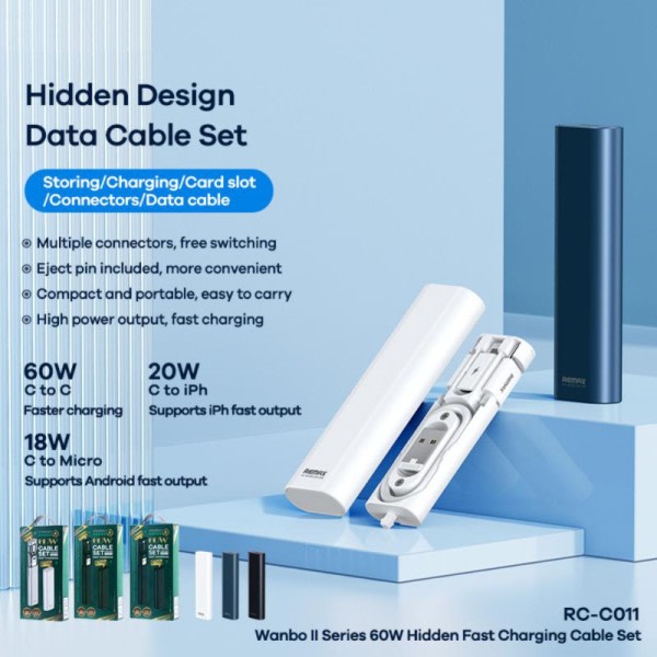 60W 4in1 USB C kaapeli USB C-tyyppi Macbookille Iphone pikalataus data johto mikro Lightning kaapeli sarja
